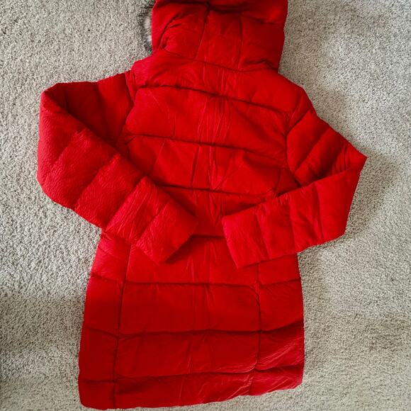 North Face TNF Dreamer Parkina 600 Down Winter Jacket Coat Red New sz medium - Picture 13 of 16